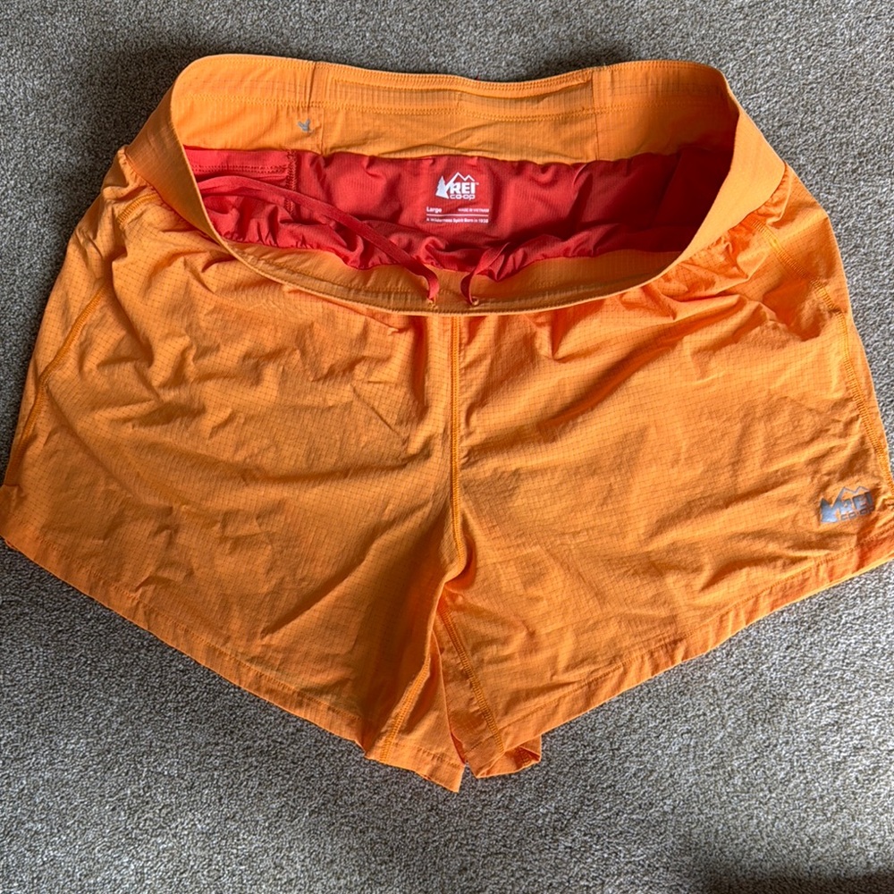 REI Women's Bright Orange Athletic Shorts